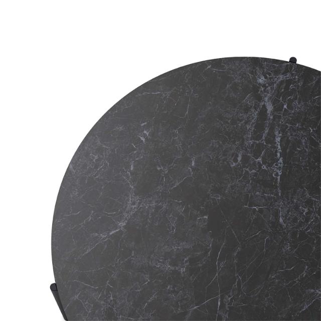 Savoye sofabord - Ø90 cm - 42 cm - Ceramic black